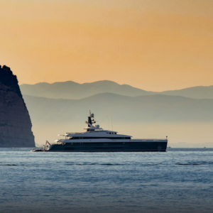 Ambrey Superyachts - beautiful superyacht with a spectacular skyline