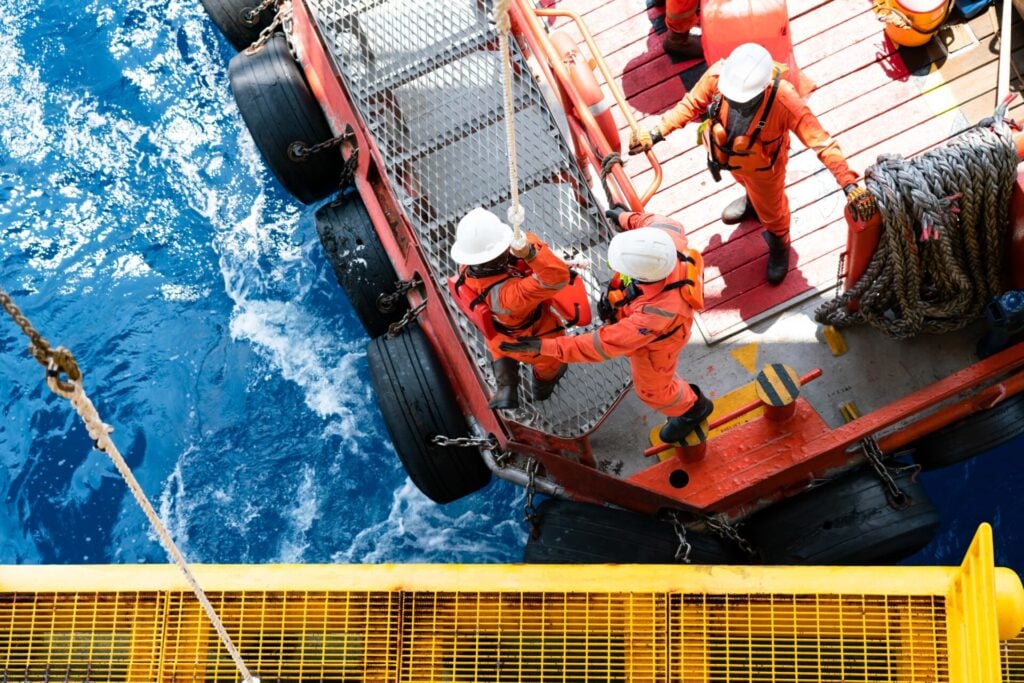 Maritime crisis response training exercise focused on offshore safety, emergency preparedness, and operational resilience