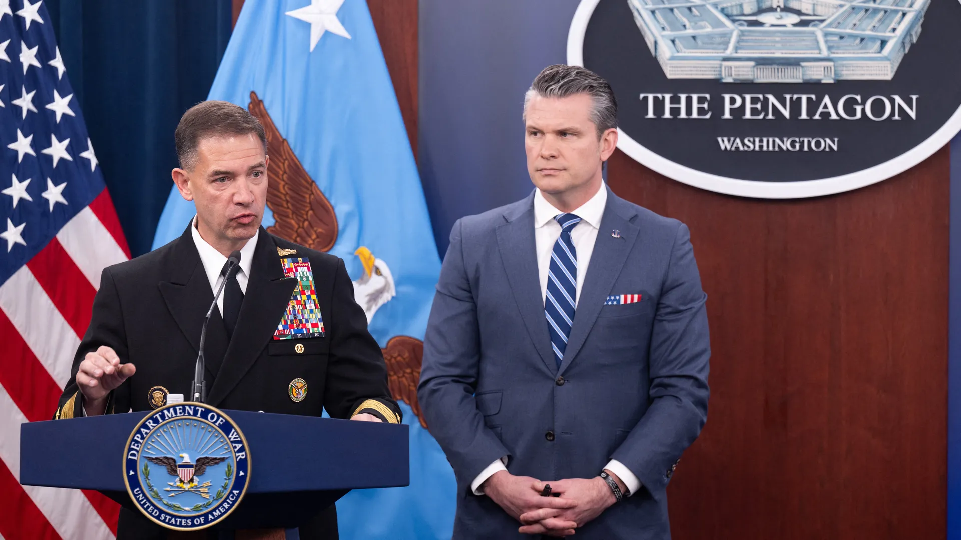 Ambrey threat circular US Iran ceasefire maritime risk Pentagon briefing on potential escalation impacting Middle East shipping