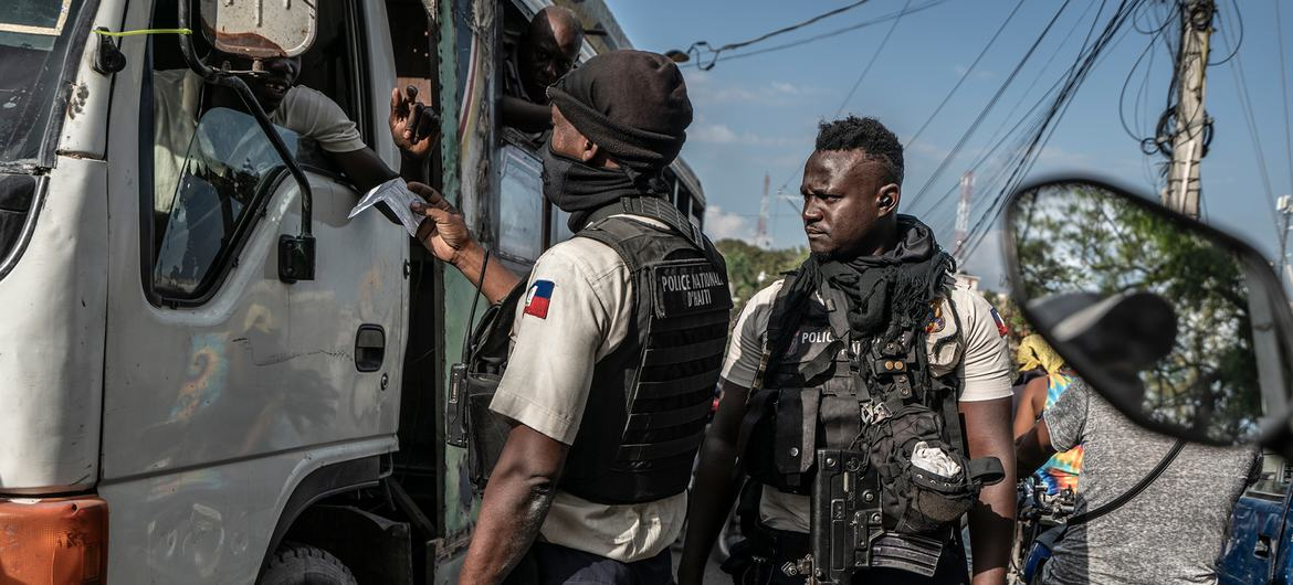 Merchant vessel approaching Port-au-Prince, Haiti, amid heightened gang violence and maritime security risks ahead of the December 2026 elections