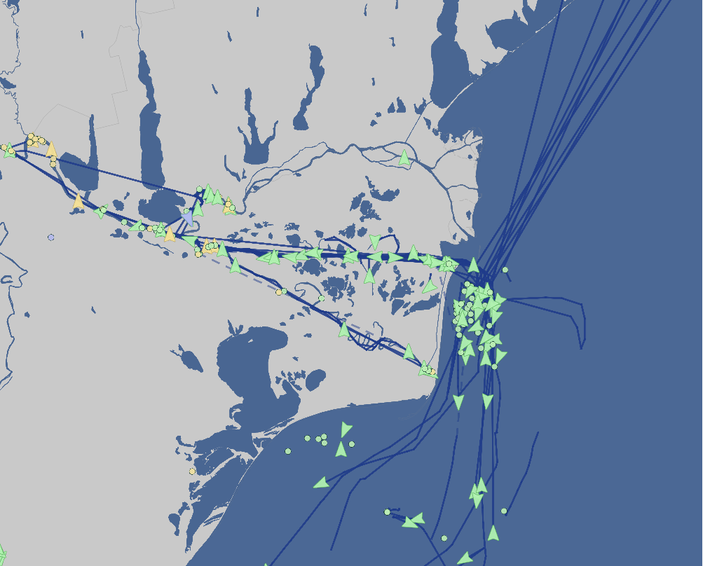 Ambrey Insight showing increased attacks on merchant vessels and port infrastructure in the Danube River Delta, including Izmail, Reni and Kiliia.